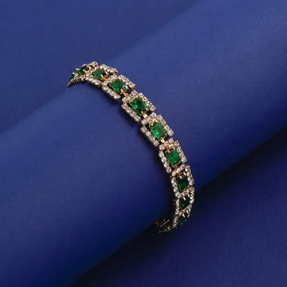 Armband Elisa Esmeralda in goud