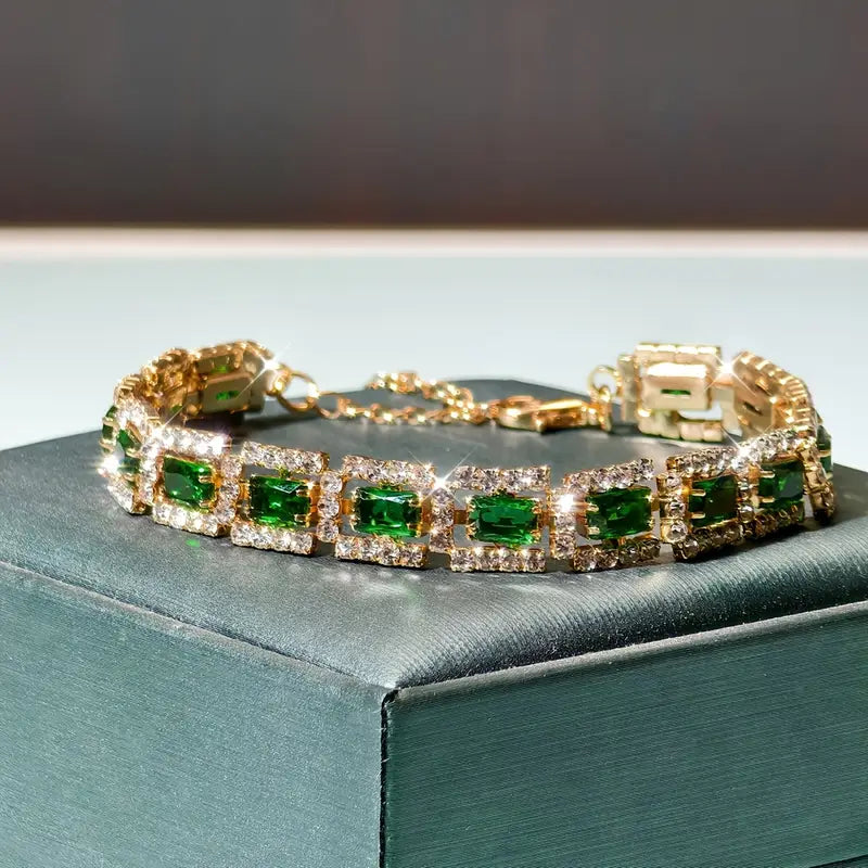 Armband Elisa Esmeralda in goud