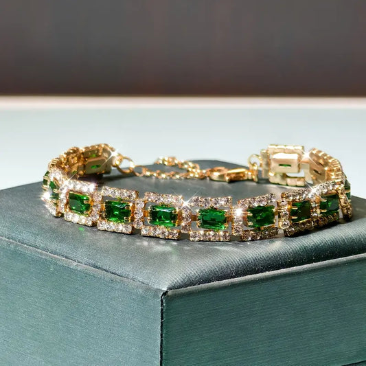 Armband Elisa Smaragd | Goud