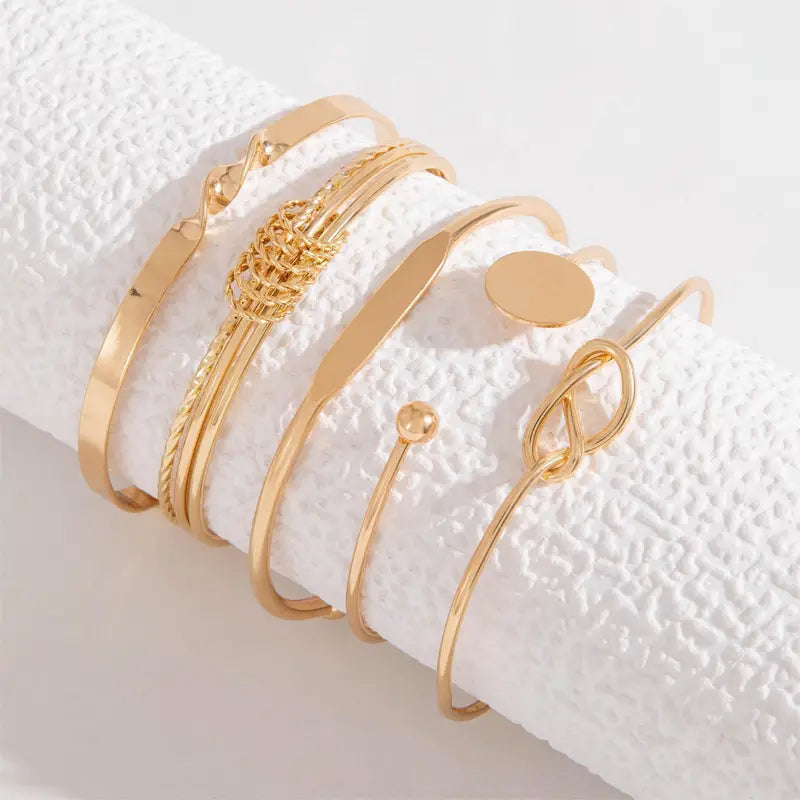 Geknoopte armband Éléganse in goud