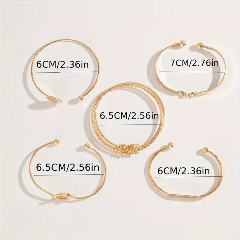 Geknoopte armband Éléganse in goud