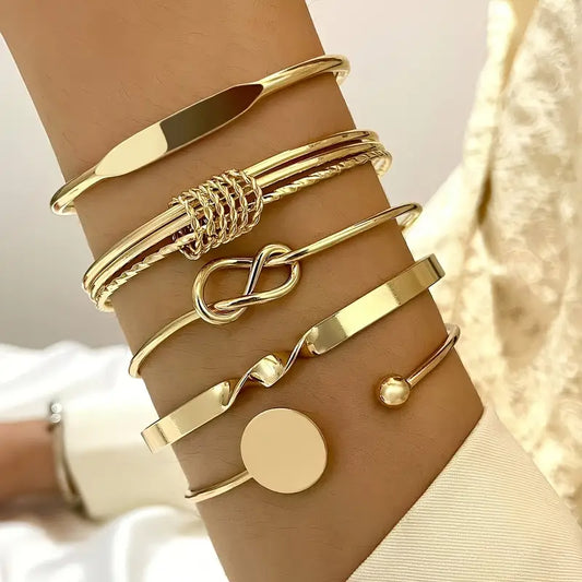 Geknoopte armband Éléganse in goud