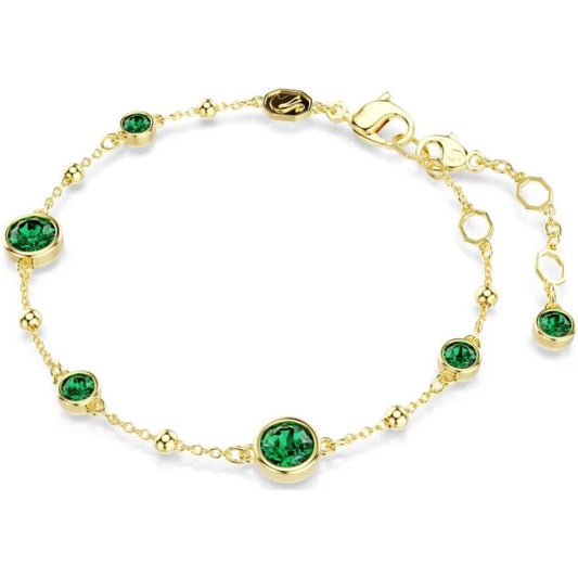 Delicate smaragdarmband in goud