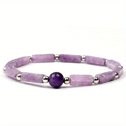 Armband Gesine met amethist in goud