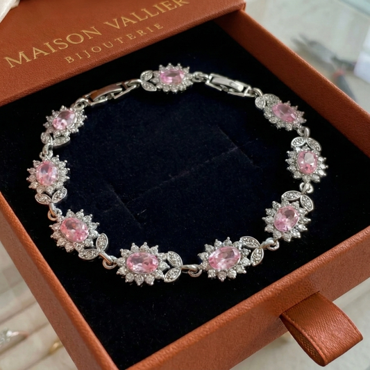 Armband Iridessa Pinkthorn in wit goud