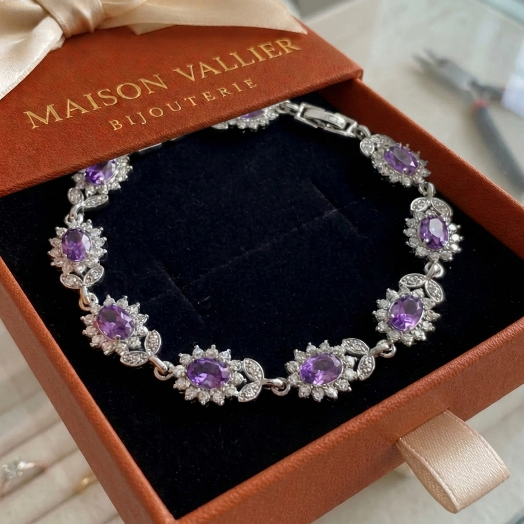 Armband Iridessa Violetthorn in wit goud