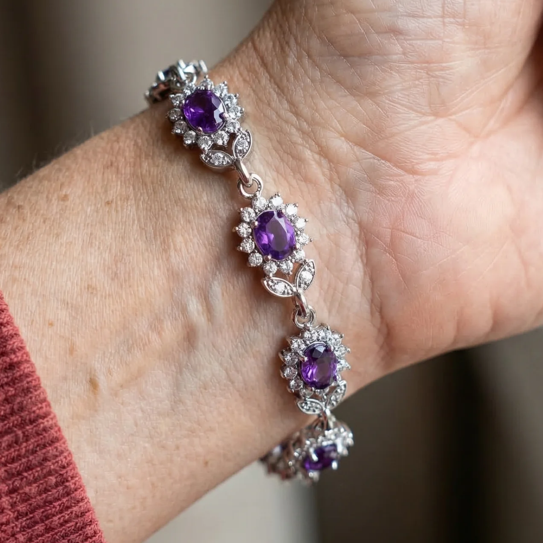 Armband Iris in wit goud