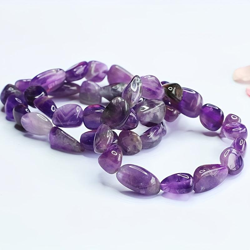 Armband Marléna met amethist in goud
