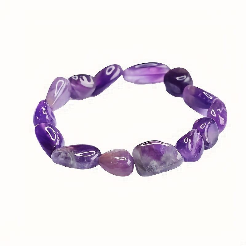 Armband Marléna met amethist in goud