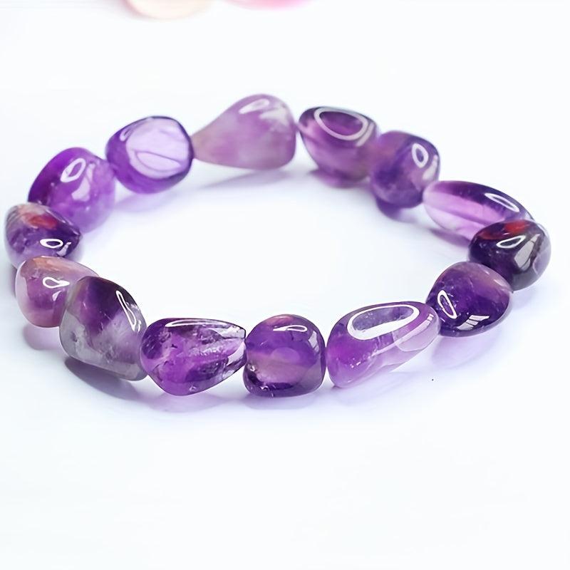 Armband Marléna met amethist in goud