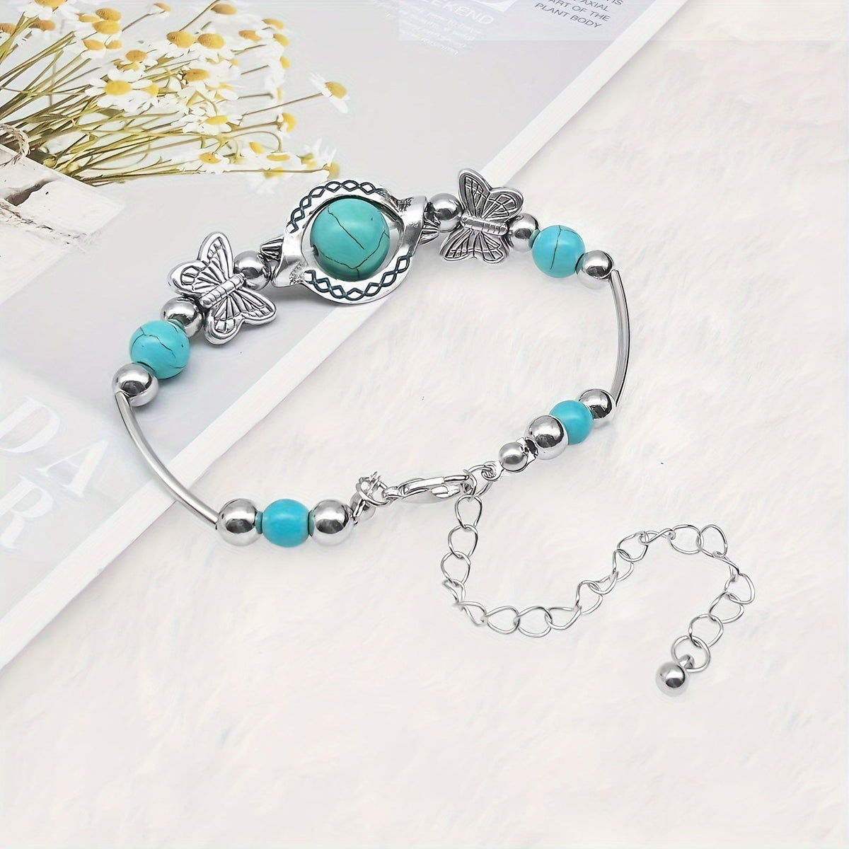 Armband Oasis Vlindervlucht in wit goud
