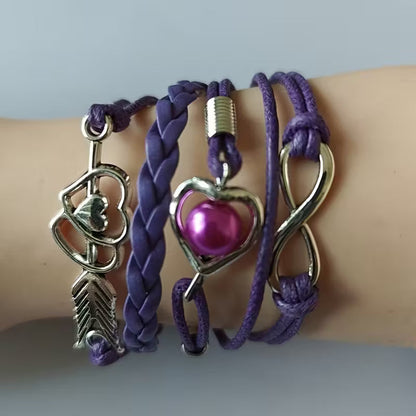 Retro armband Liefdesboog in goud