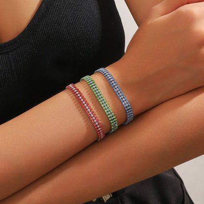 Stralende signature-armband in wit goud
