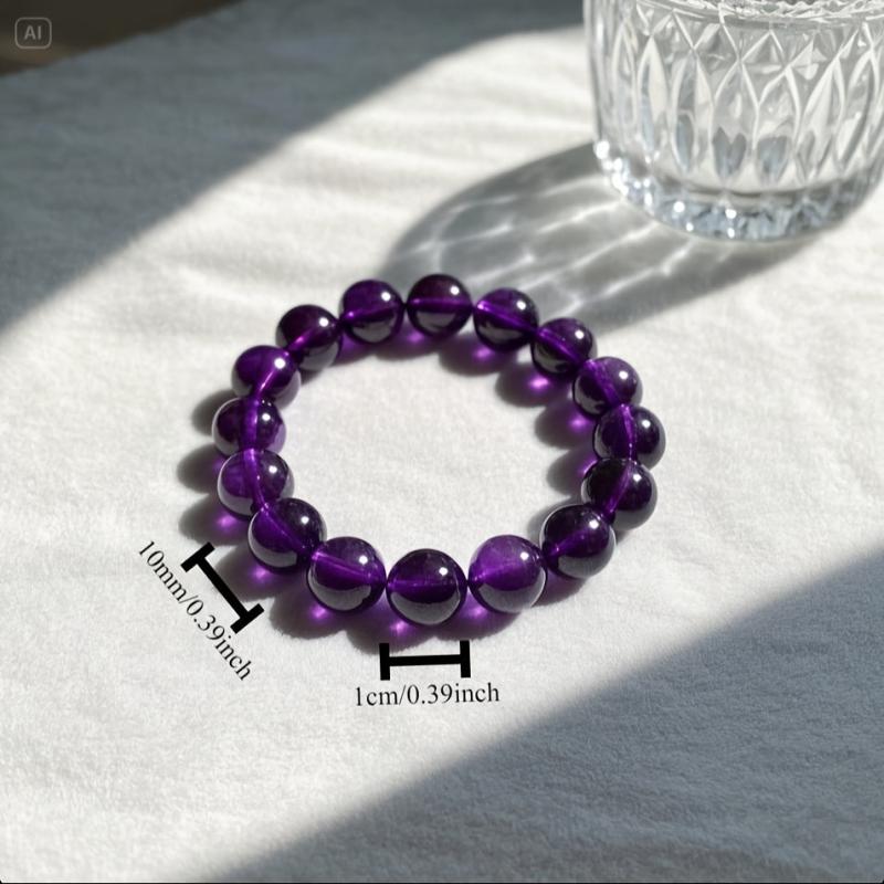 Armband Valeria met paarse parels in goud