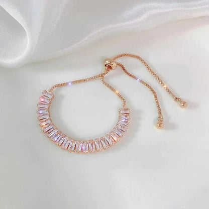Verstelbare armband met briljanten | Goud