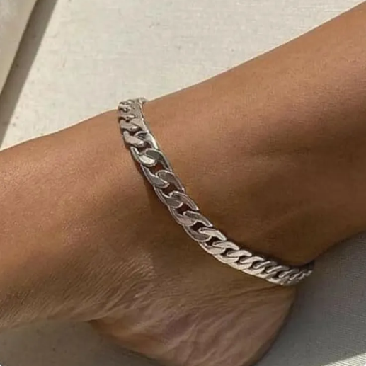 Strandarmband met schakelketting | Goud