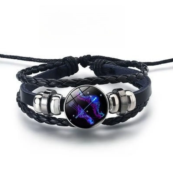 Glinsterende armband met de 12 sterrenbeelden in goud