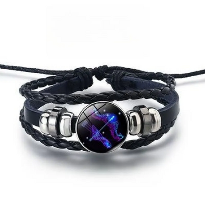 Glinsterende armband met de 12 sterrenbeelden in goud