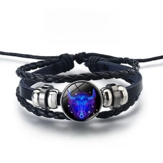 Glinsterende armband met de 12 sterrenbeelden in goud