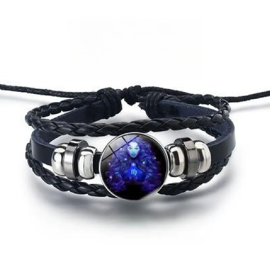 Glinsterende armband met de 12 sterrenbeelden in goud