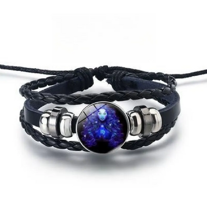 Glinsterende armband met de 12 sterrenbeelden in goud