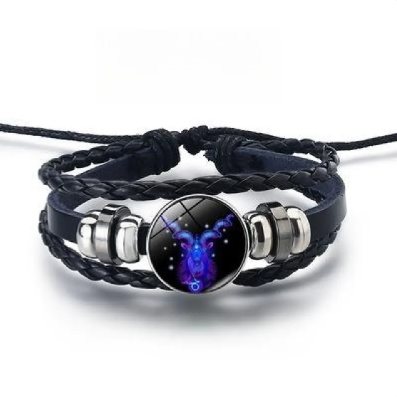 Glinsterende armband met de 12 sterrenbeelden in goud