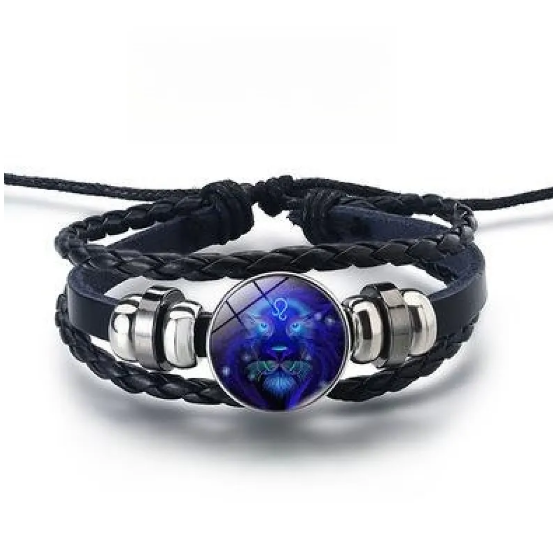 Glinsterende armband met de 12 sterrenbeelden in goud