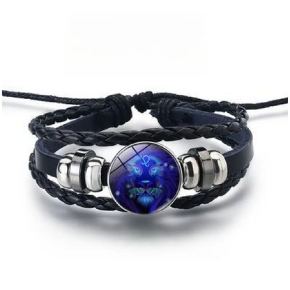 Glinsterende armband met de 12 sterrenbeelden in goud