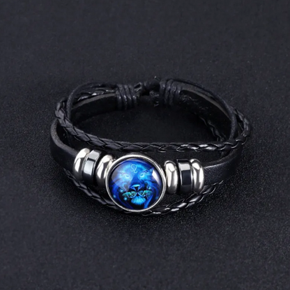 Glinsterende armband met de 12 sterrenbeelden in goud