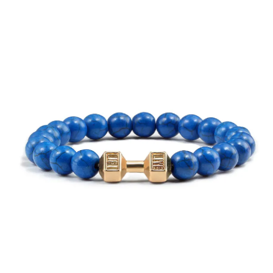 Aromatherapie-armband met lavastenen | Goud