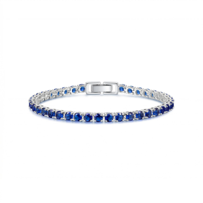 Tennisarmband in wit goud