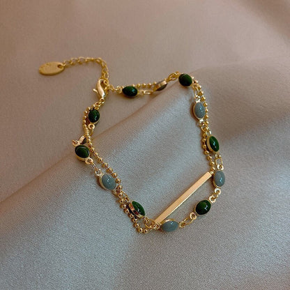 Dubbele armband Charis in goud
