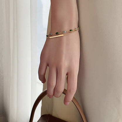 Dubbele armband Charis in goud