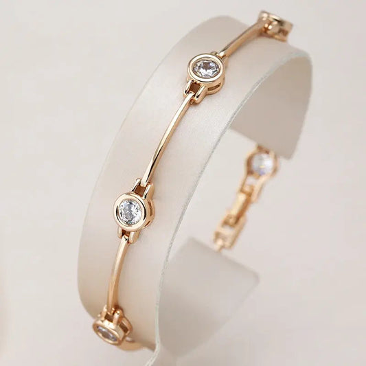 Elegante armband met briljanten | Goud