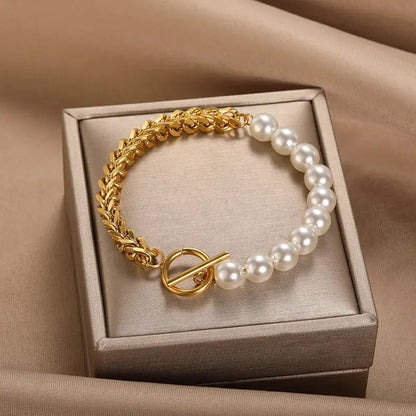 Elegante madeliefjesarmband in goud