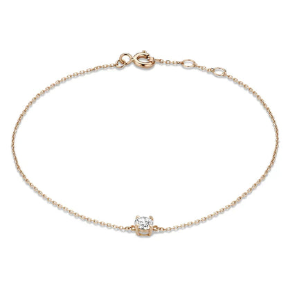 Moissanietarmband Cléa in goud