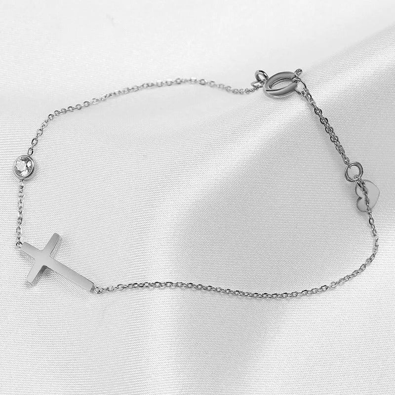 Armband Geloof | Witgoud