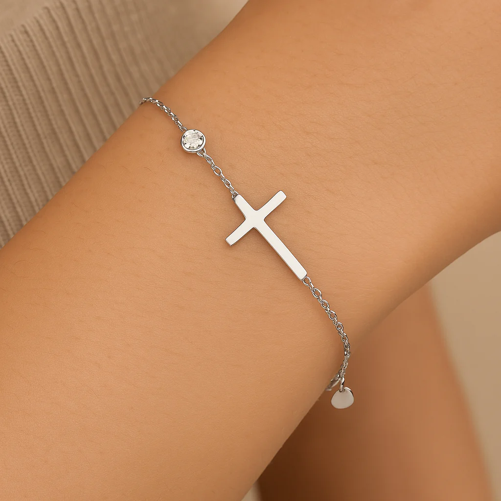 Armband Geloof | Witgoud
