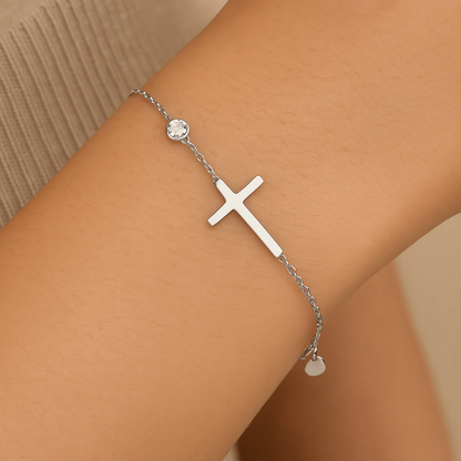 Armband Geloof | Witgoud