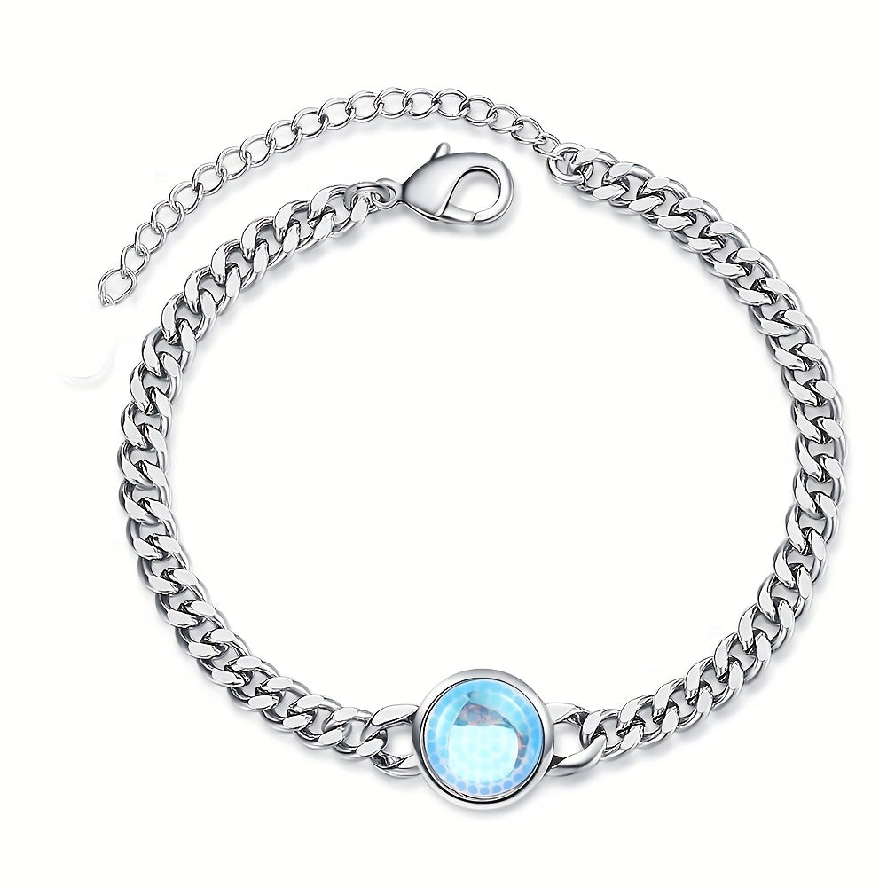 Maansteenarmband Innerlijke Stem in goud