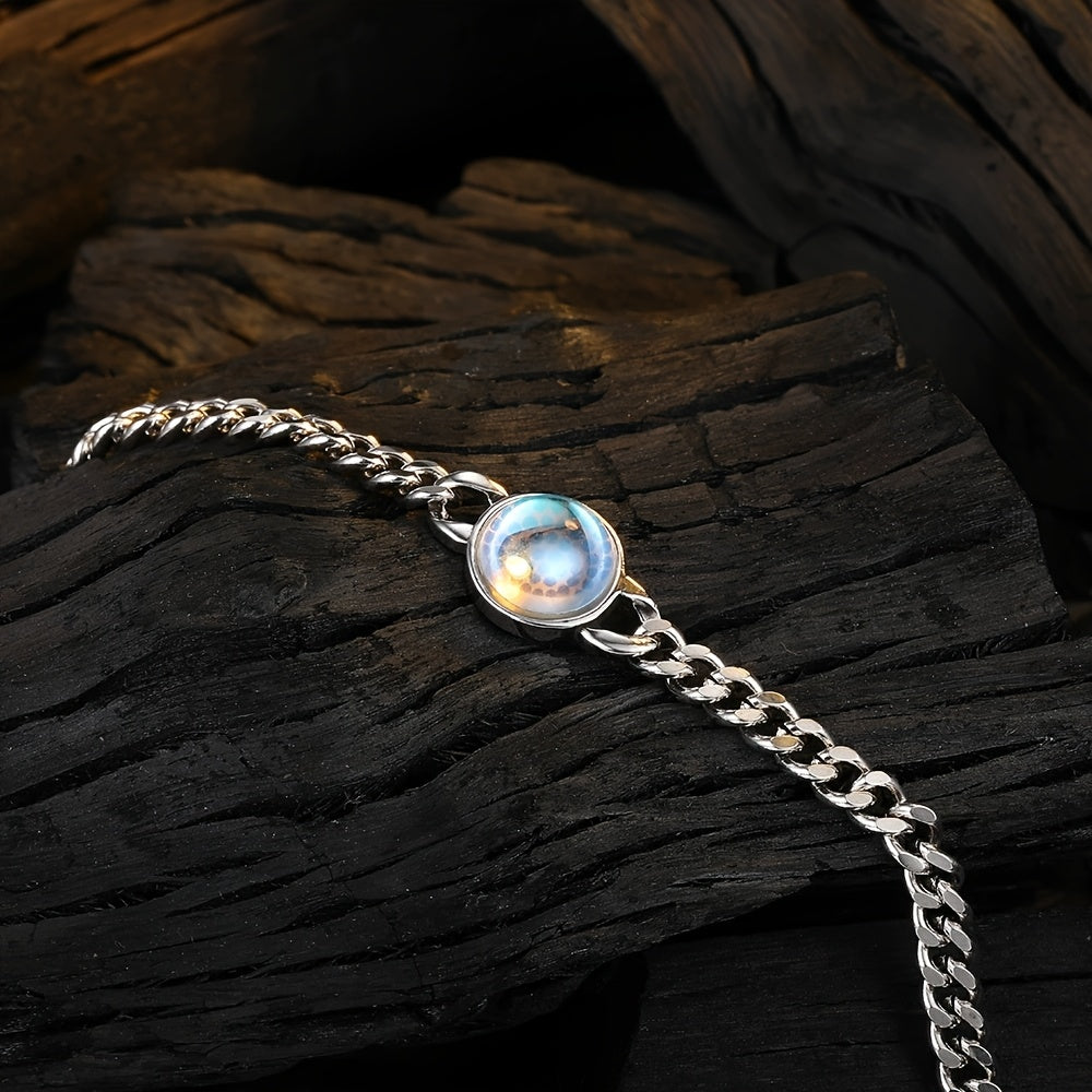 Maansteenarmband Innerlijke Stem in goud