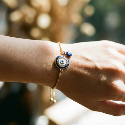 Luxe armband met Gorgonenoog in goud