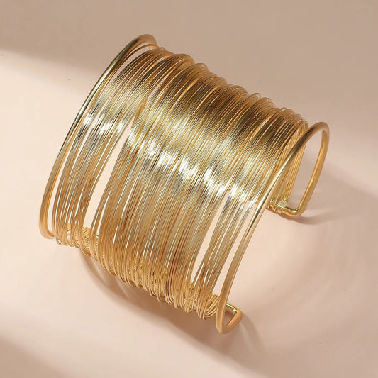 Open spiraalarmband | Goud