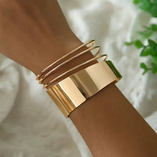 Klassieke retro armband in goudkleur | Goud