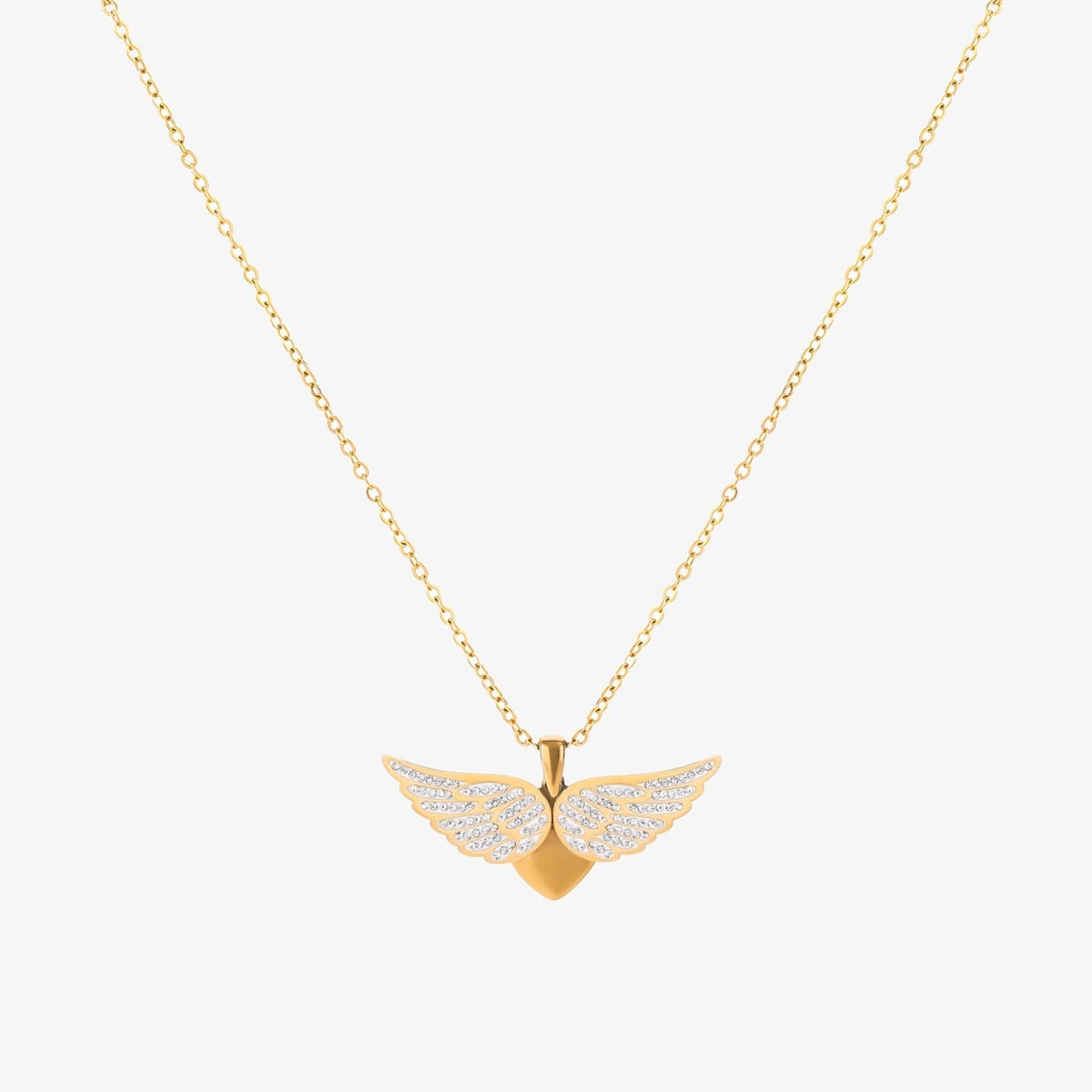 Ketting Verheven Engelenvleugels in goud