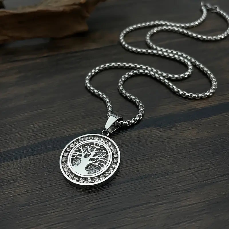 Luxe glinsterende levensboomketting in goud