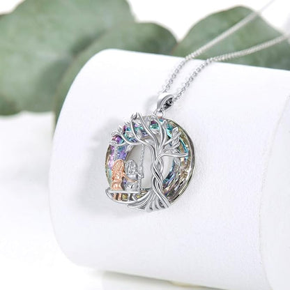 Levensboomketting voor je zus in goud