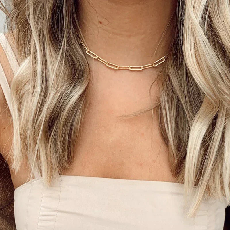 Elegante schakelketting Archen in goud