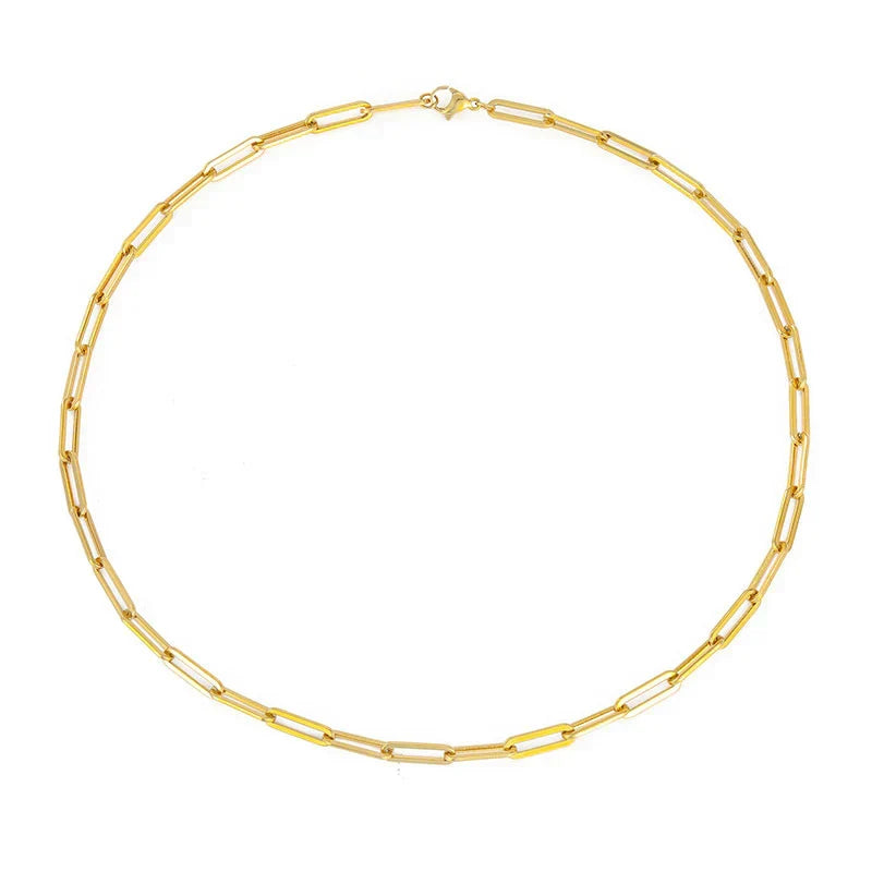 Elegante schakelketting Archen in wit goud