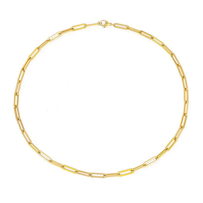 Elegante schakelketting Archen in wit goud